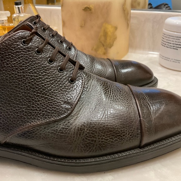 Ferragamo Studio Oxford Cap Toe, Brown, Lace-up Leather, Size 12 D. Excellent! - Picture 9 of 16